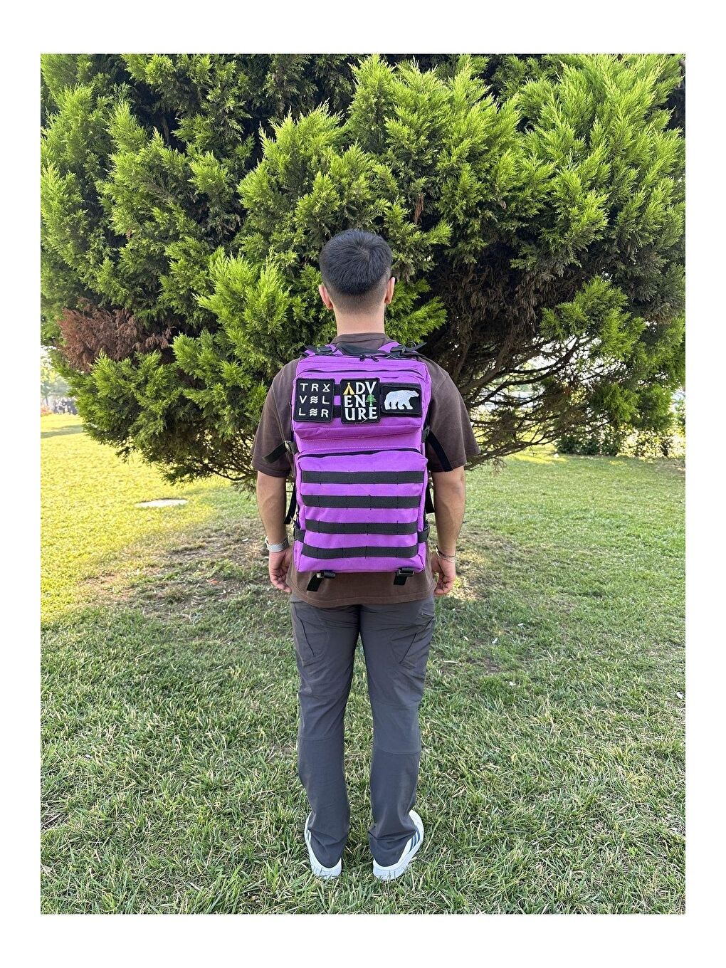 Mor 45 Lt Outdoor Kamp Askeri Spor Sırt Çantası-2