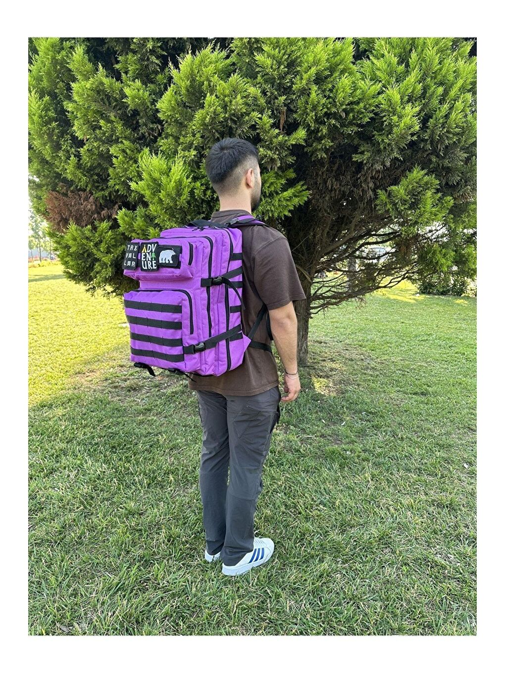 Mor 45 Lt Outdoor Kamp Askeri Spor Sırt Çantası-4