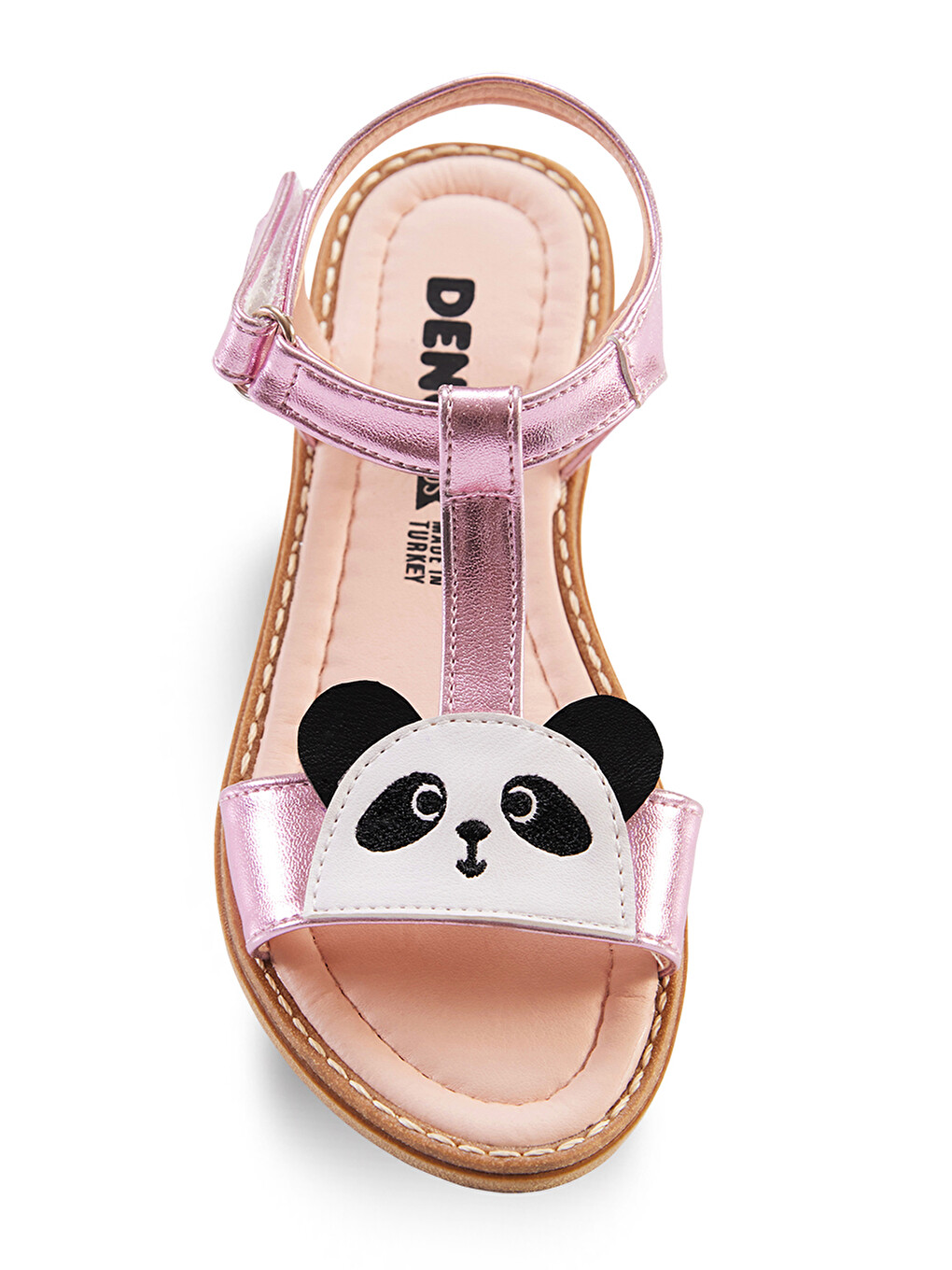 Pembe Panda Kız Çocuk Sandalet-1