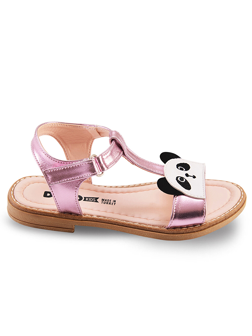 Pembe Panda Kız Çocuk Sandalet-2