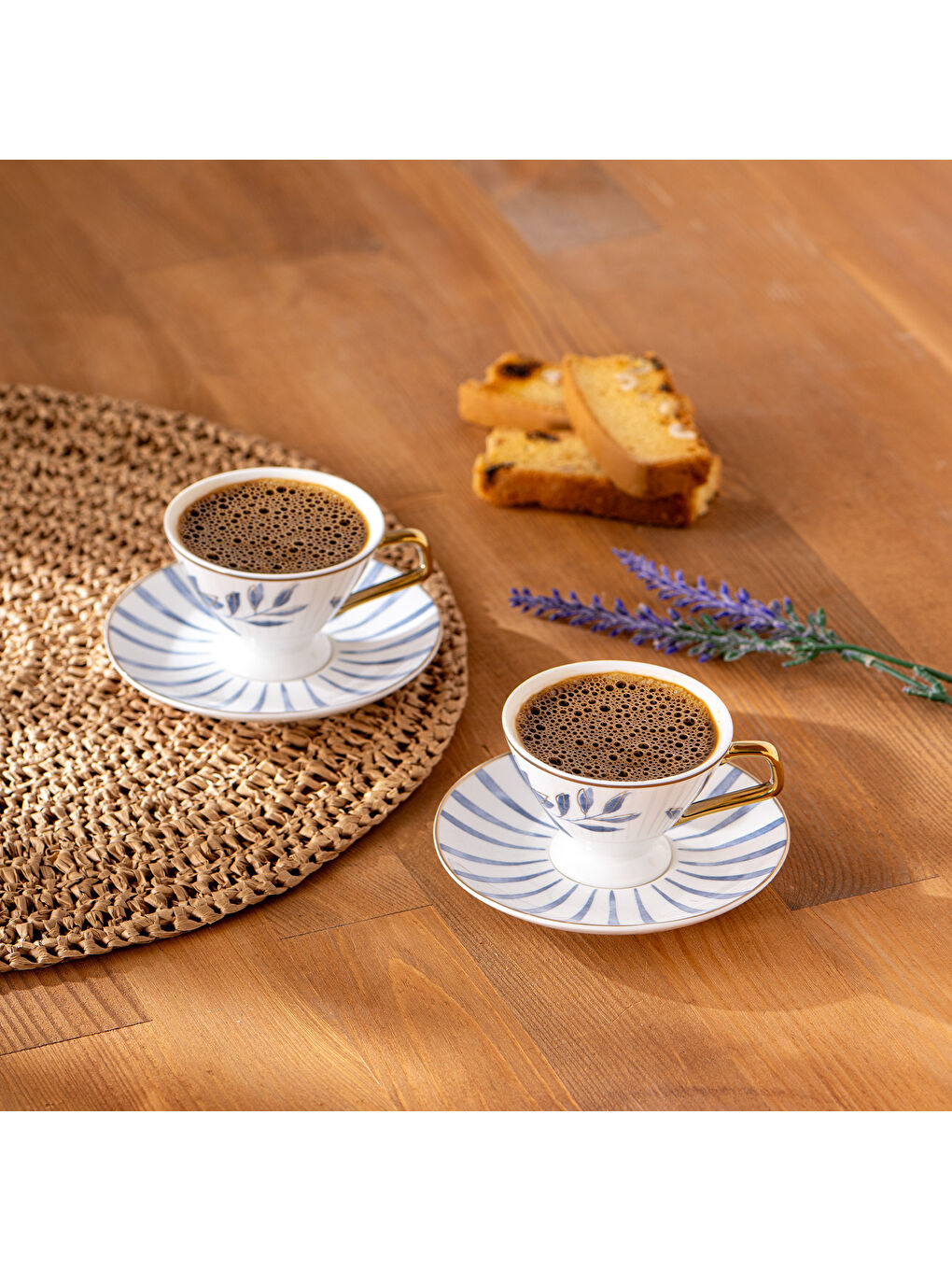 Mavi Intense Blue 2 Kişilik New Bone Kahve Fincan Takımı 80 ml-2