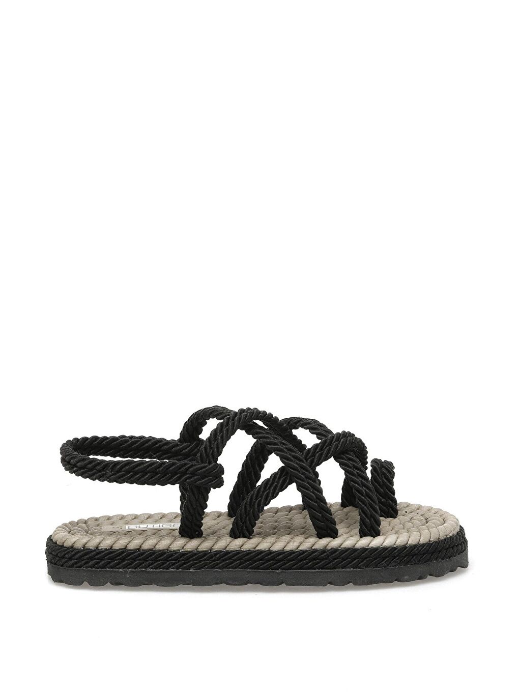 ORLA 3FX Siyah Kadın Düz Sandalet