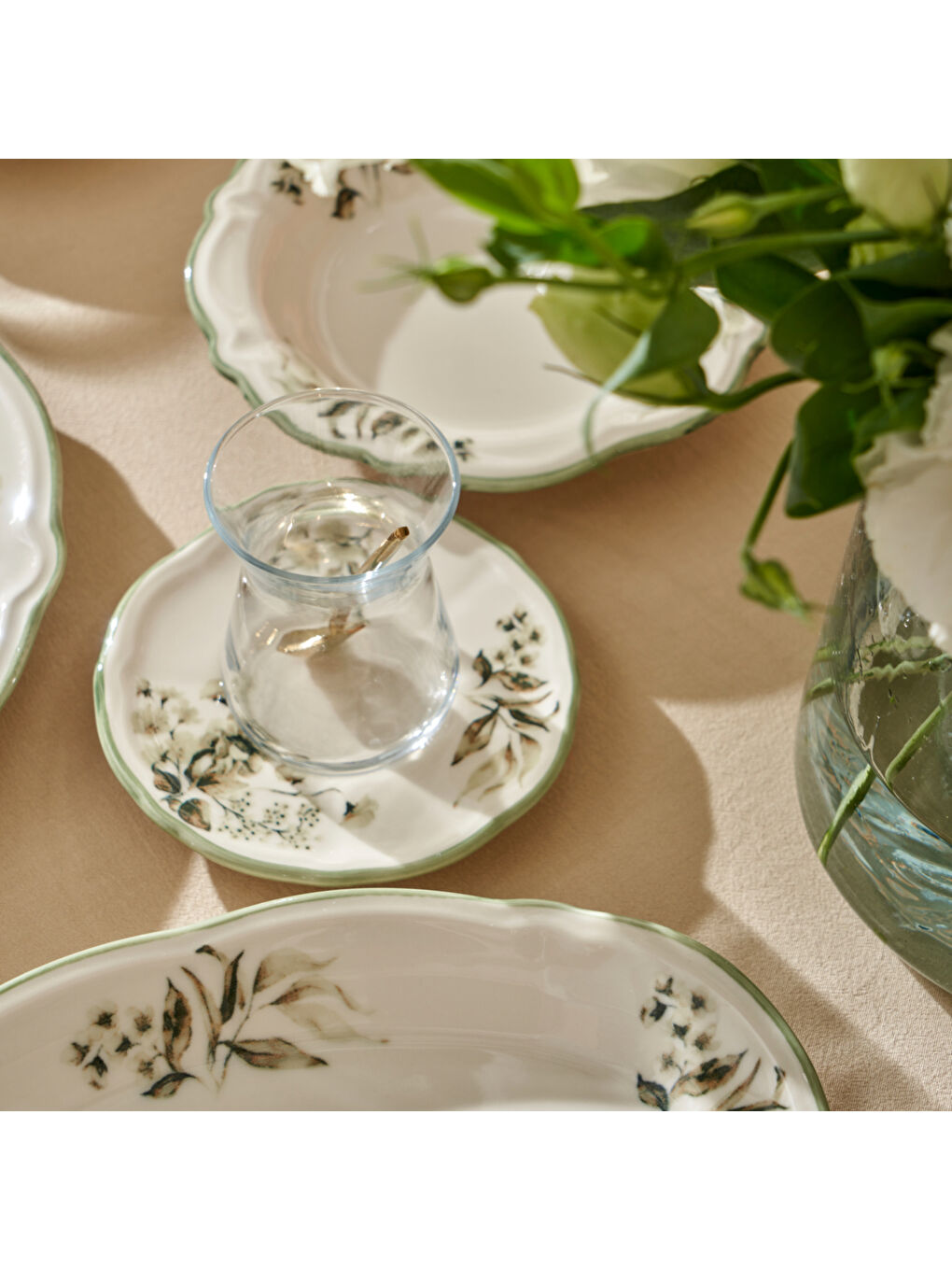 Julia Stoneware 26 Parça 6 Kişilik Kahvaltı Takımı Yeşil-4