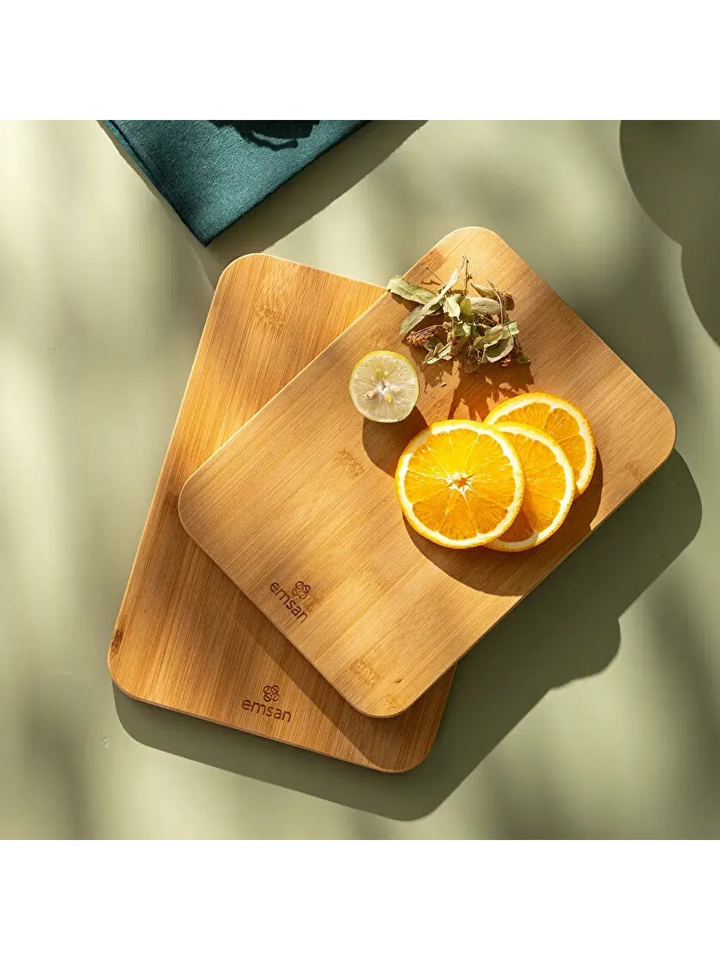 Kahverengi Bambu Aren 2'li Kesme Tahtası-8