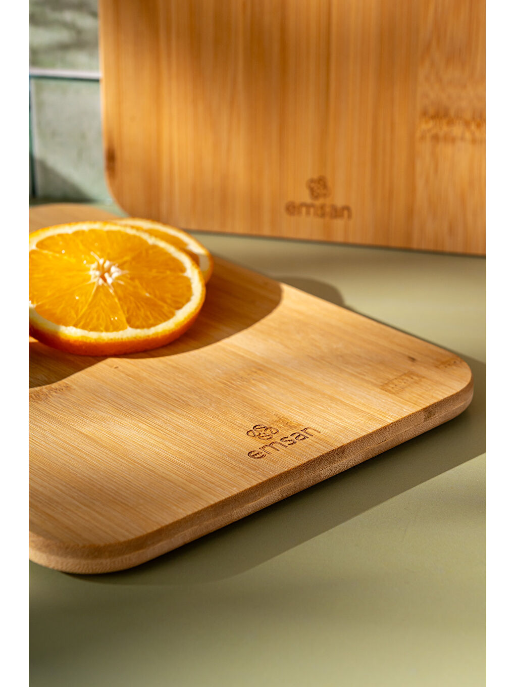 Kahverengi Bambu Aren 2'li Kesme Tahtası-5