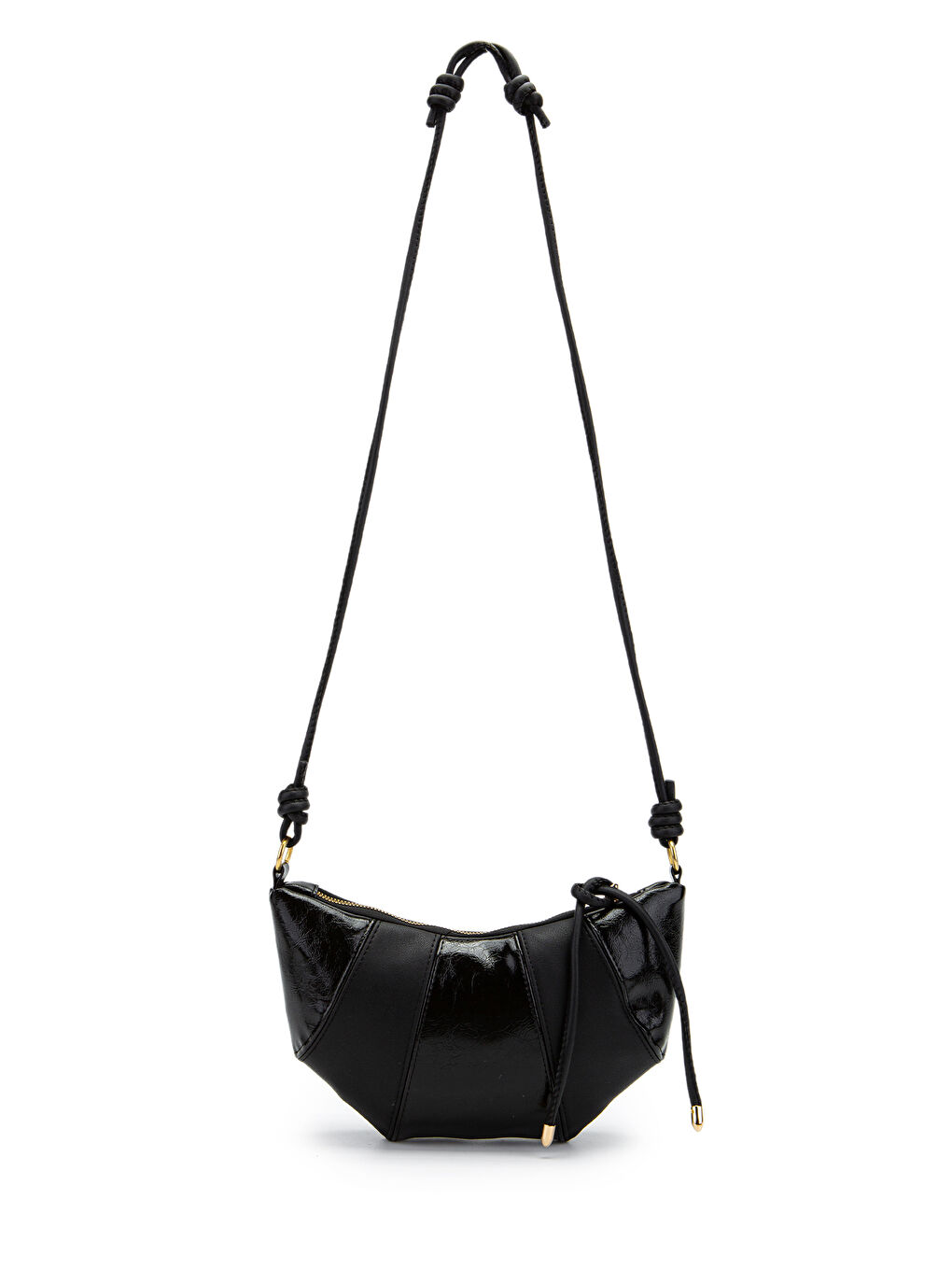 İp Sarkıt Detaylı Suni Deri Bohem Tarz Wade Kadın Çapraz Çanta Siyah