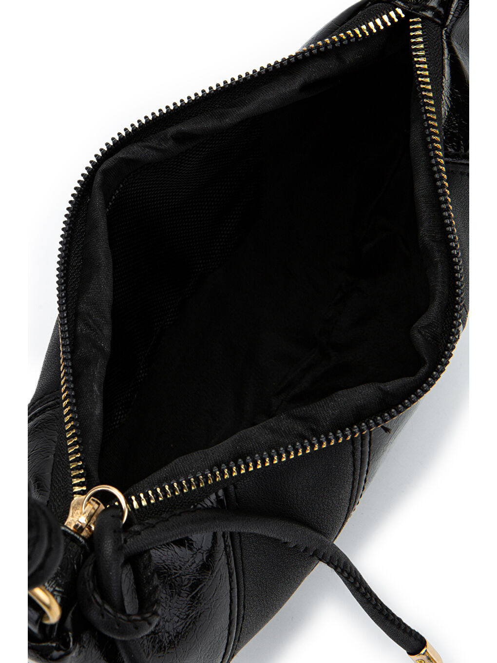 İp Sarkıt Detaylı Suni Deri Bohem Tarz Wade Kadın Çapraz Çanta Siyah-4