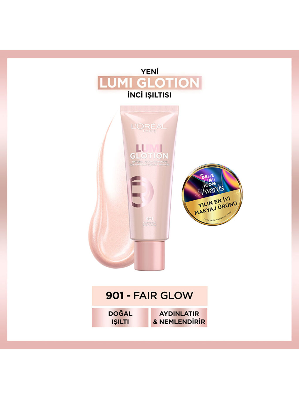 Glotion All-In-One Doğal Işıltı 901 - Fair Glow-1