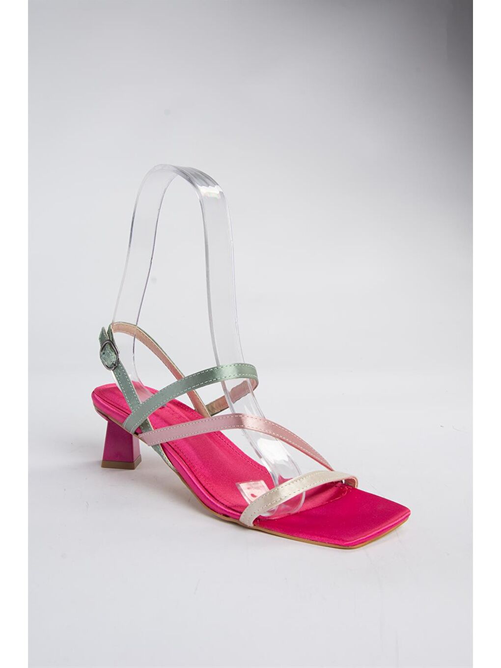M5180675 Fuşya/Bej Kadın Topuklu Ayakkabı-3