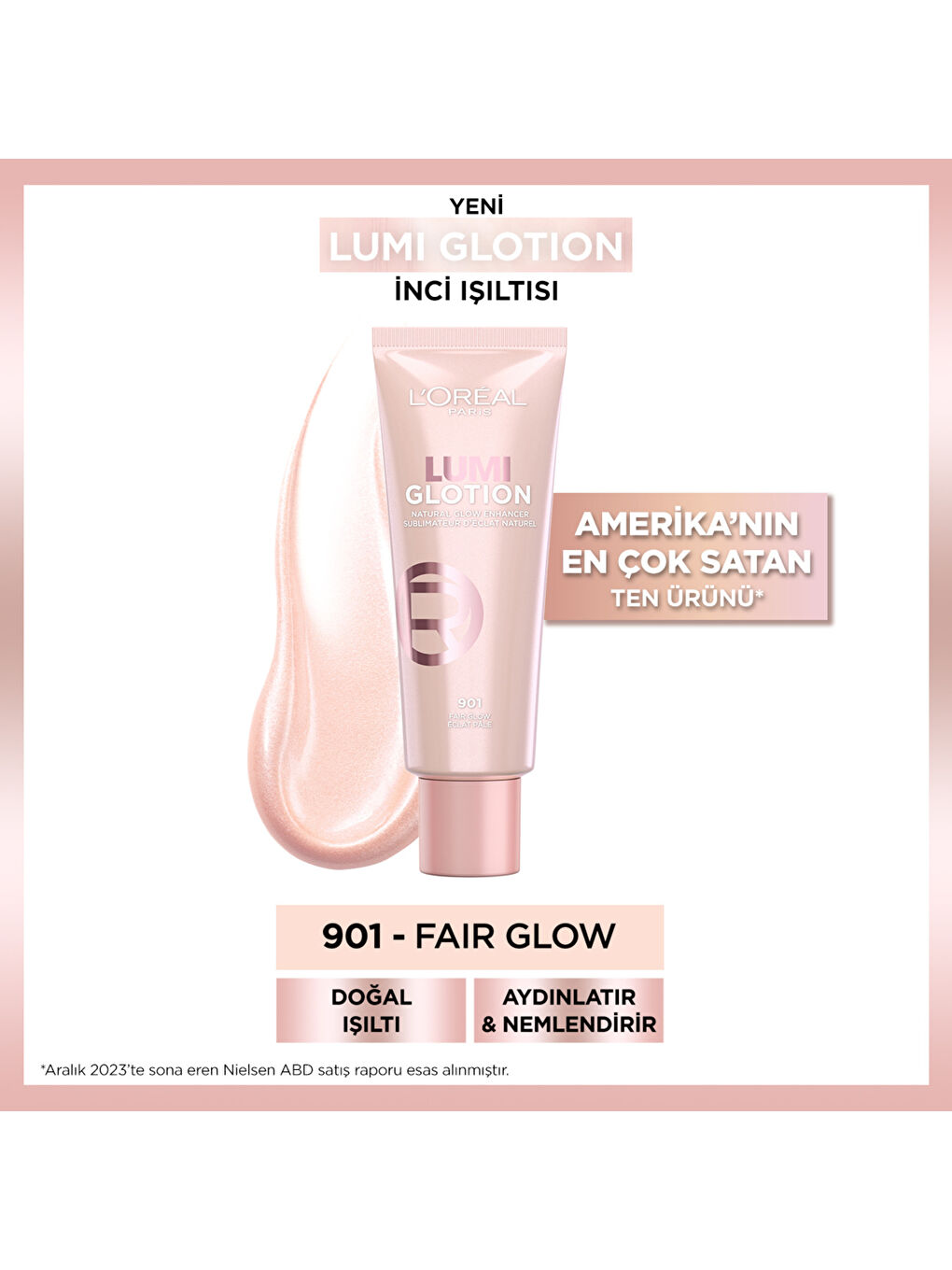 Glotion All-In-One Doğal Işıltı 901 - Fair Glow-2