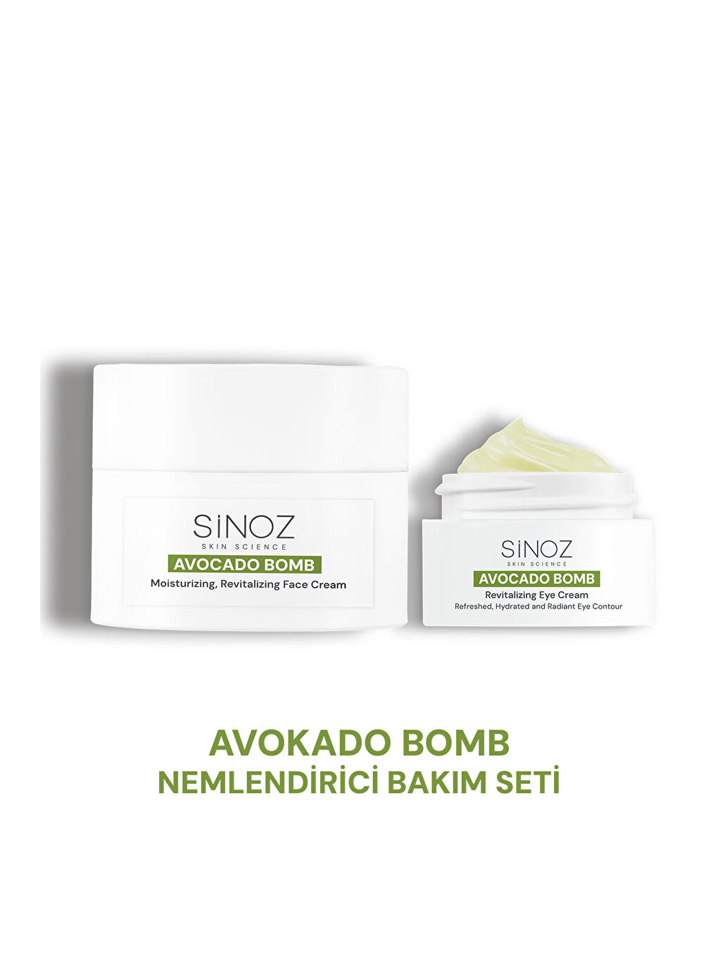 Avokado Bomb Yoğun Nemlendirici Yüz Kremi & Göz Kremi 2'li Bakım Seti