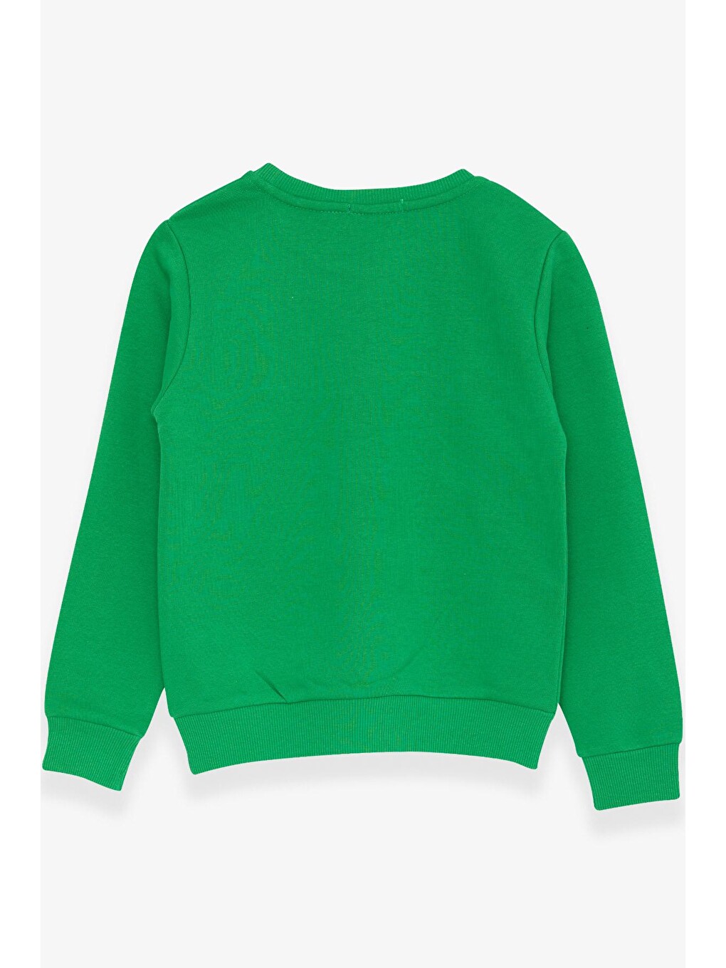 Erkek Çocuk Sweatshirt Yazı Baskılı Yeşil (10 Yaş)-1