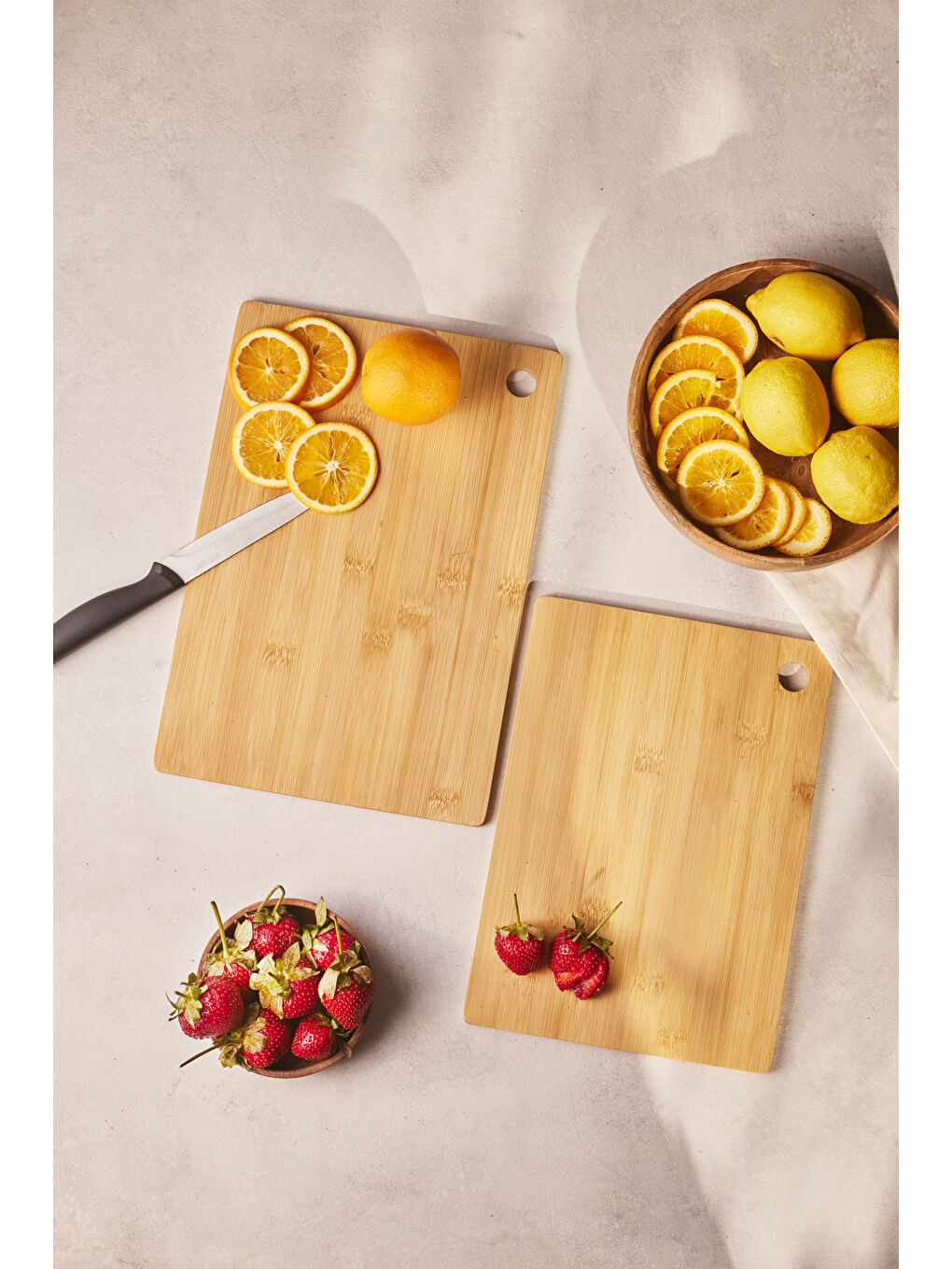 Kahverengi Bambu Master Chop 2'li Kesme Tahtası-8