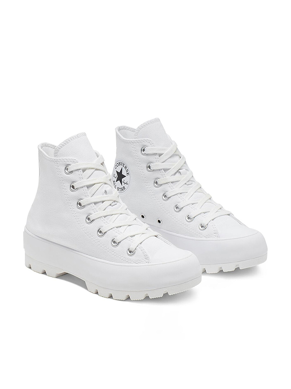 Chuck Taylor All Star Lugged Canvas Kadın Beyaz Sneaker-3