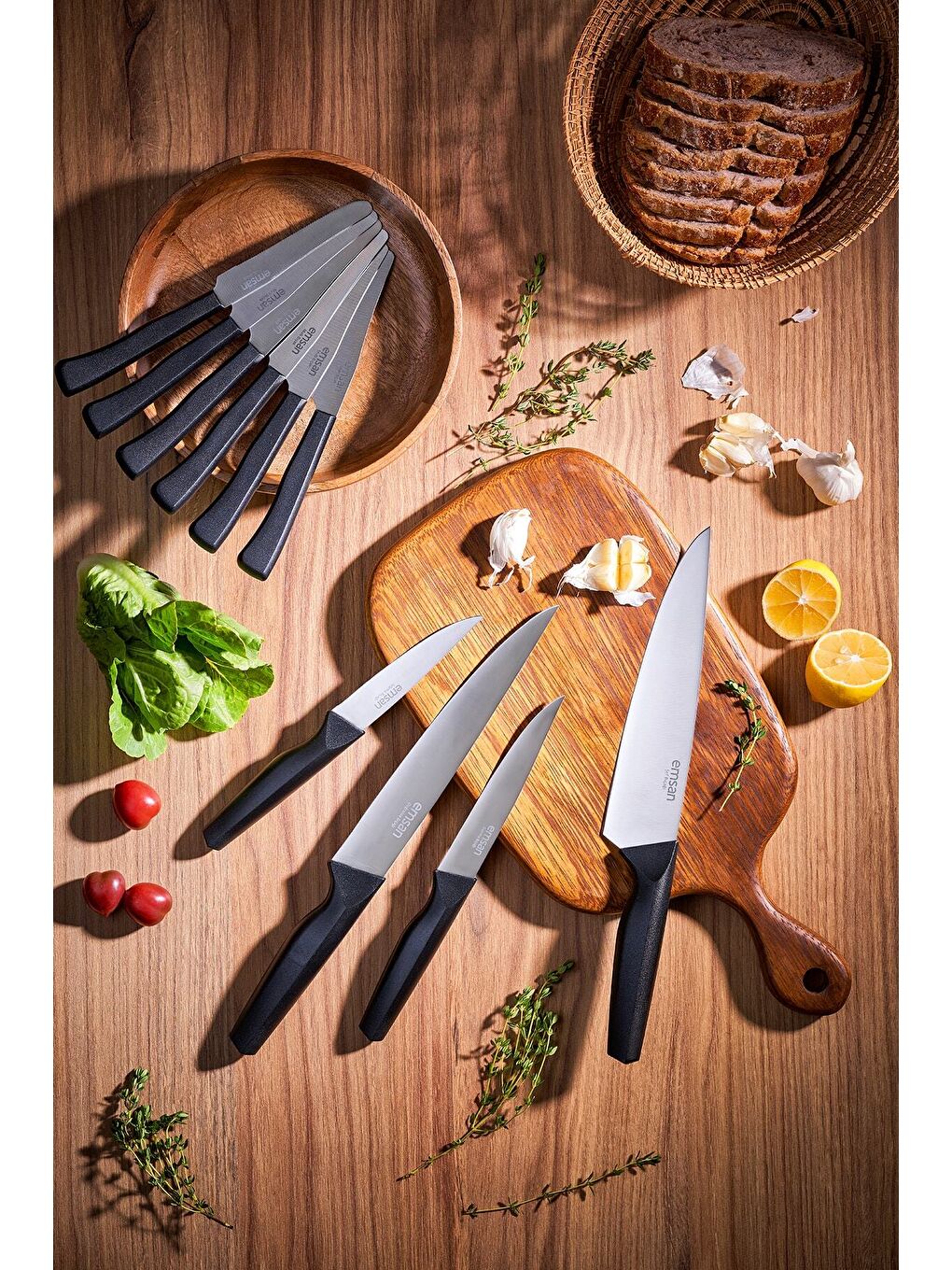 Siyah Kobe 10 Parça Bıçak Seti-3