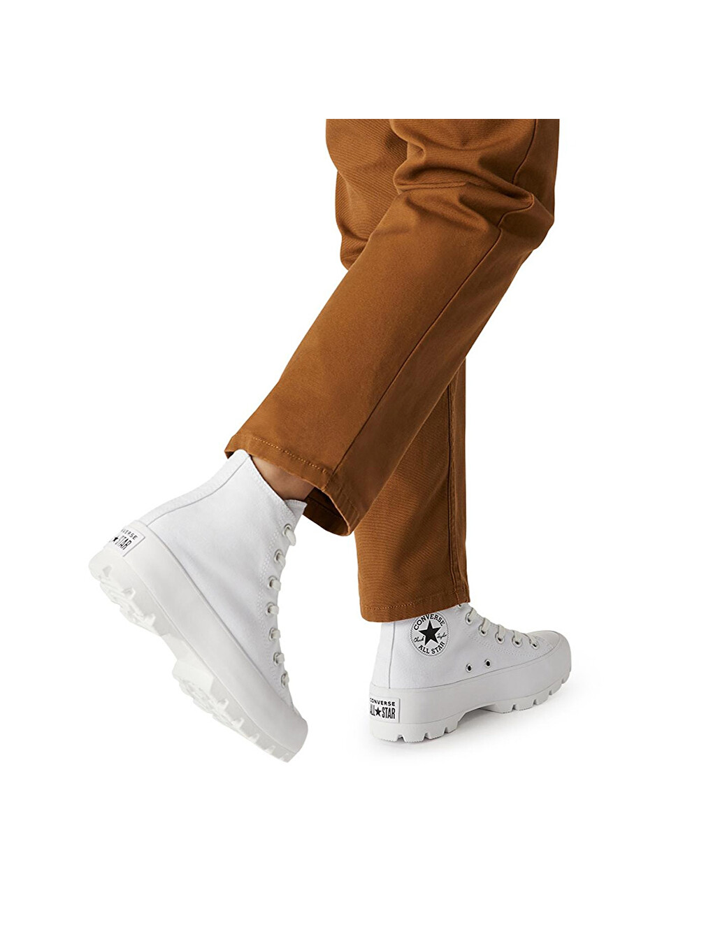 Chuck Taylor All Star Lugged Canvas Kadın Beyaz Sneaker-4