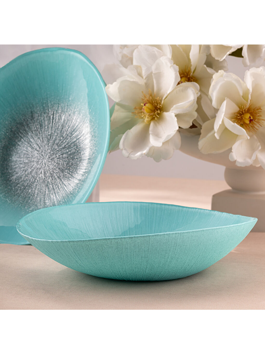 Pastel 2 Parça Cam Gondol 30 cm Mavi-8