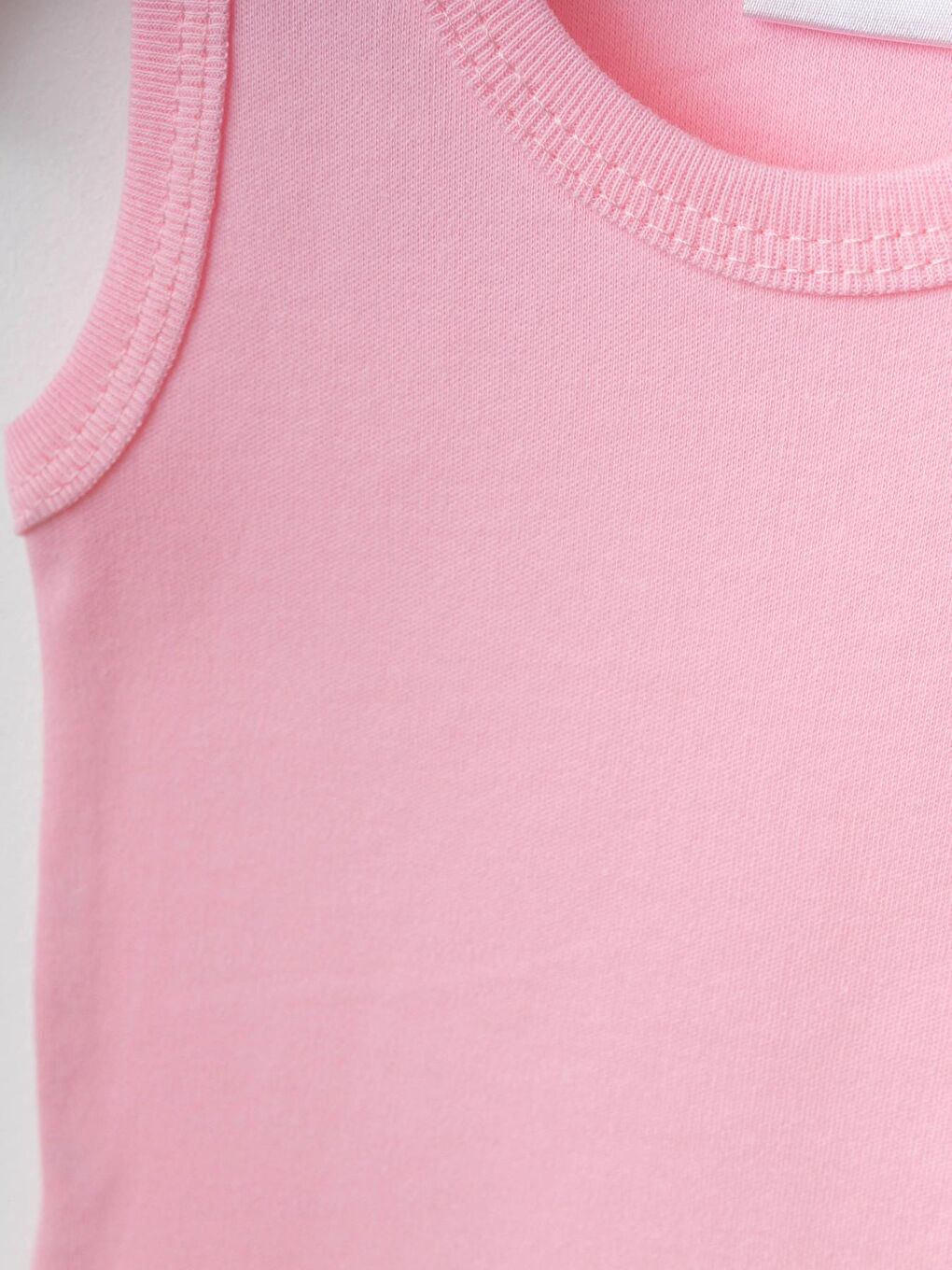 Pembe Çizgili 2'li Askılı Çıtçıtlı Body 9688-2