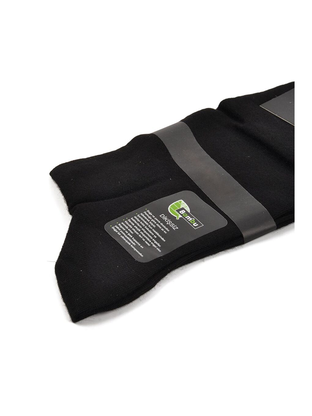 Siyah Bambu Erkek Uzun Çorap 24K003-1