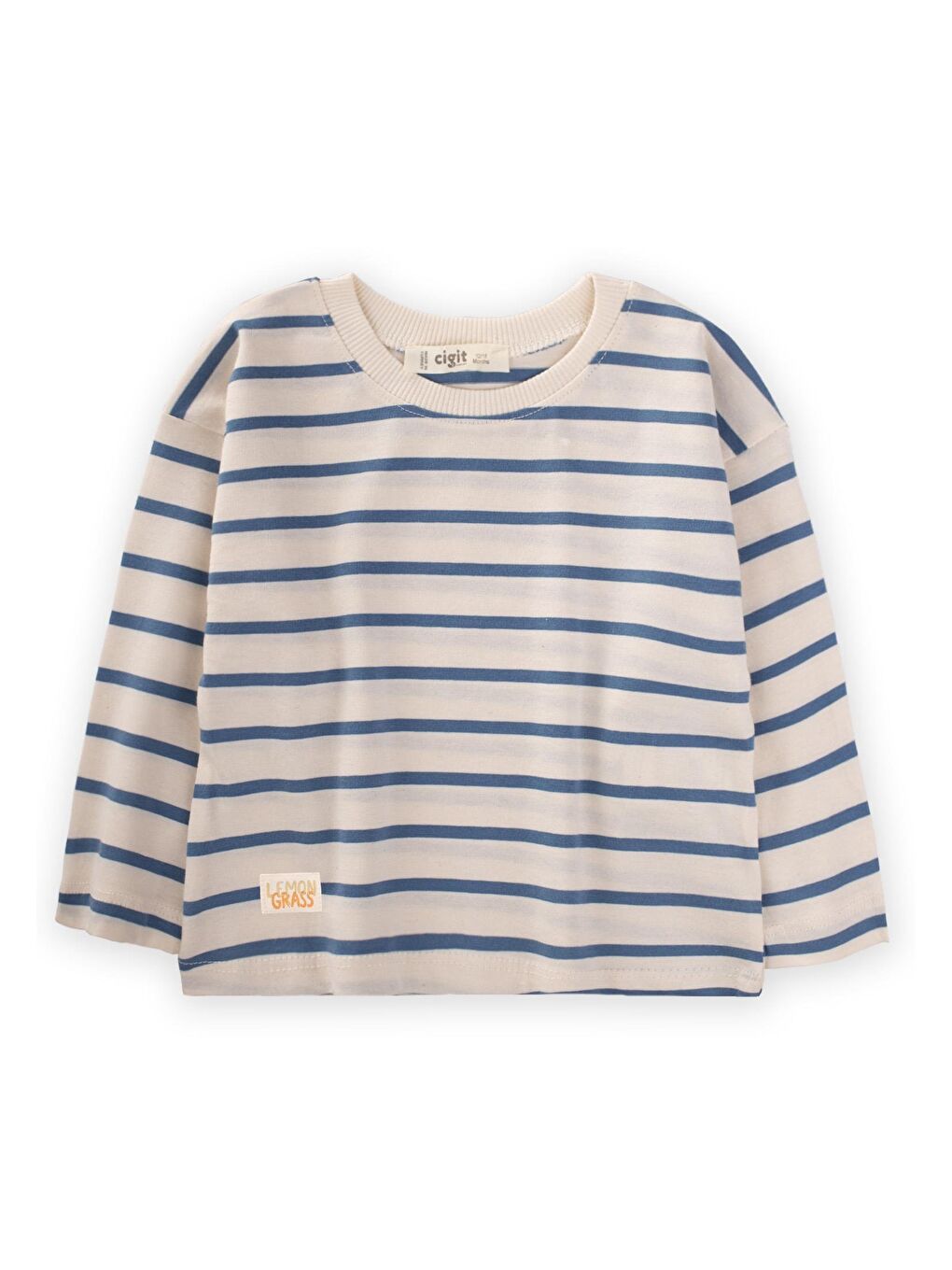 İndigo Erkek Çocuk Çizgili Sweatshirt