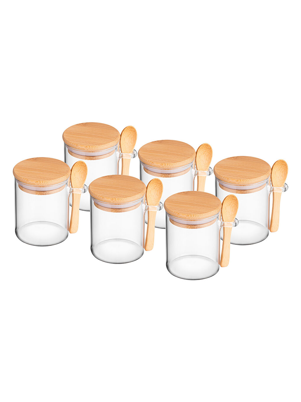 Renksiz Lia Borosilikat 6'lı Baharat Seti-6