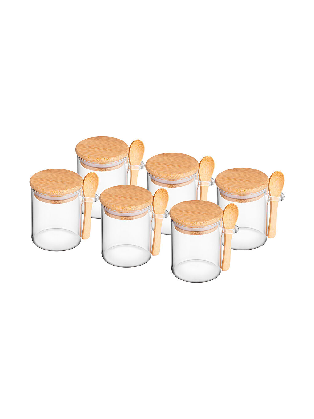 Renksiz Lia Borosilikat 6'lı Baharat Seti-5