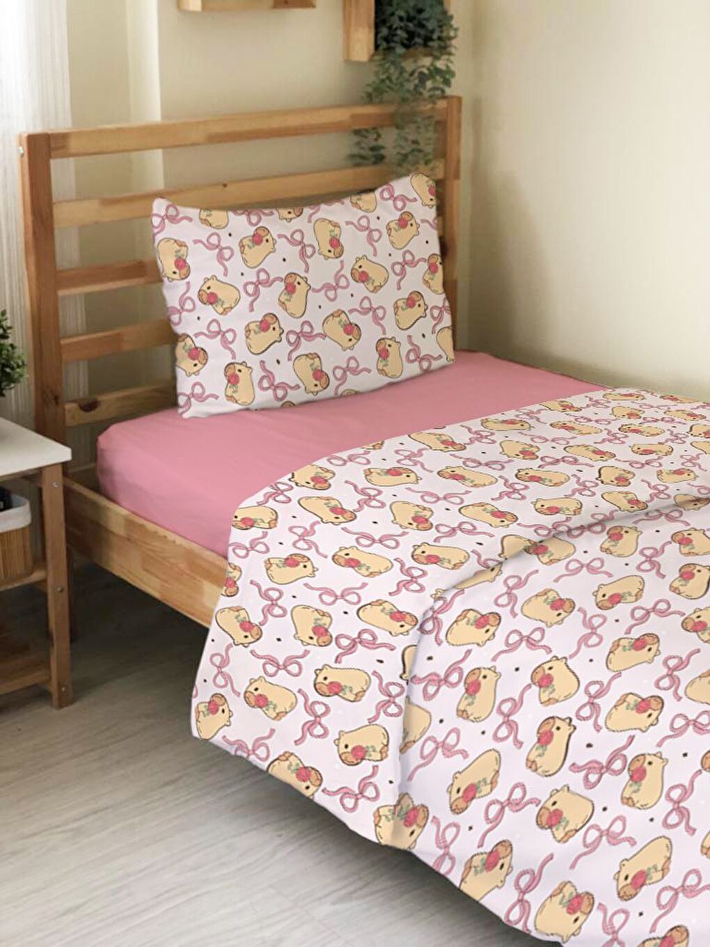 Karışık Desenli Tek Kişilik Flanel Nevresim Takımı 160x220 cm-3