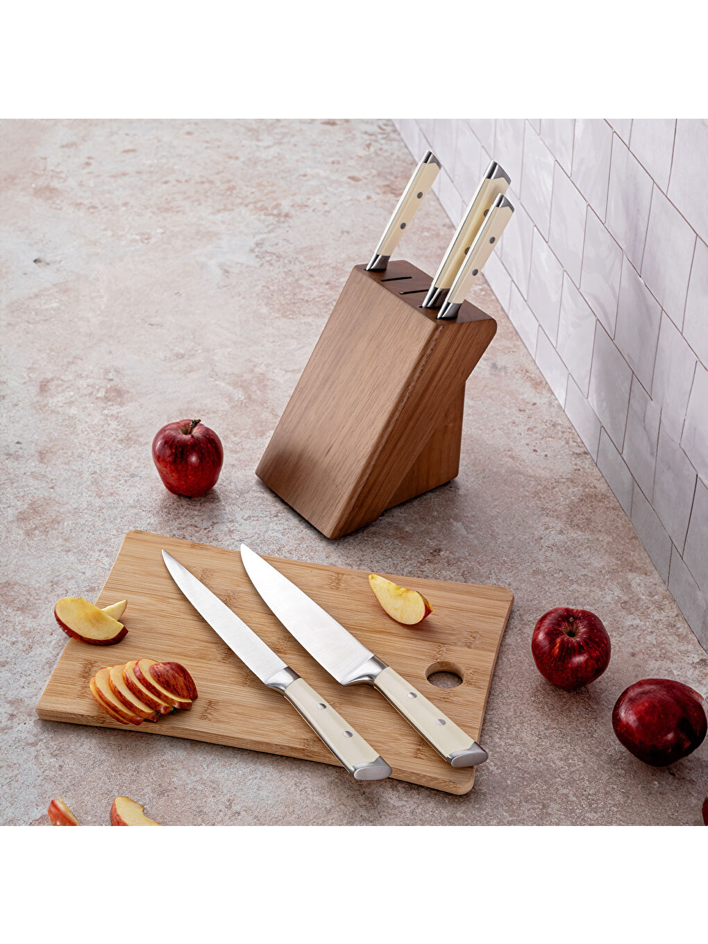 Ekru Stark 6 Parça Bıçak Seti-6