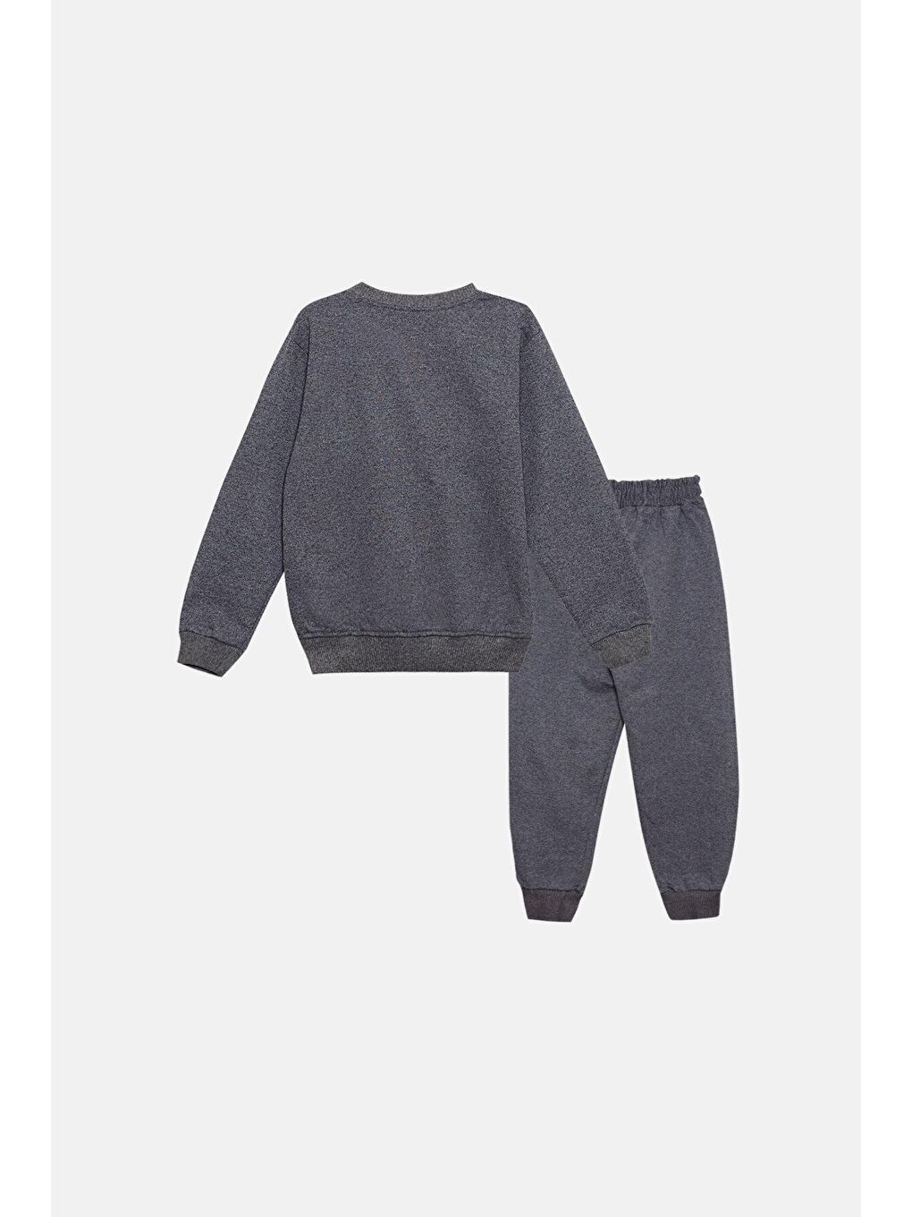Antrasit 3 Boyutlu Baskılı Mevsimlik Erkek Çocuk Eşofman Takım-1