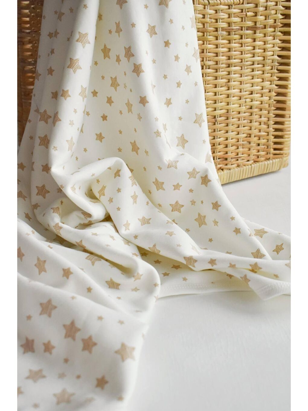 BabyCosy Organic  Ekru Bebek Battaniye 85X85, %100 Organik Pamuk, Bebek ve Yenidoğan Serisi - CSY5903 - 1
