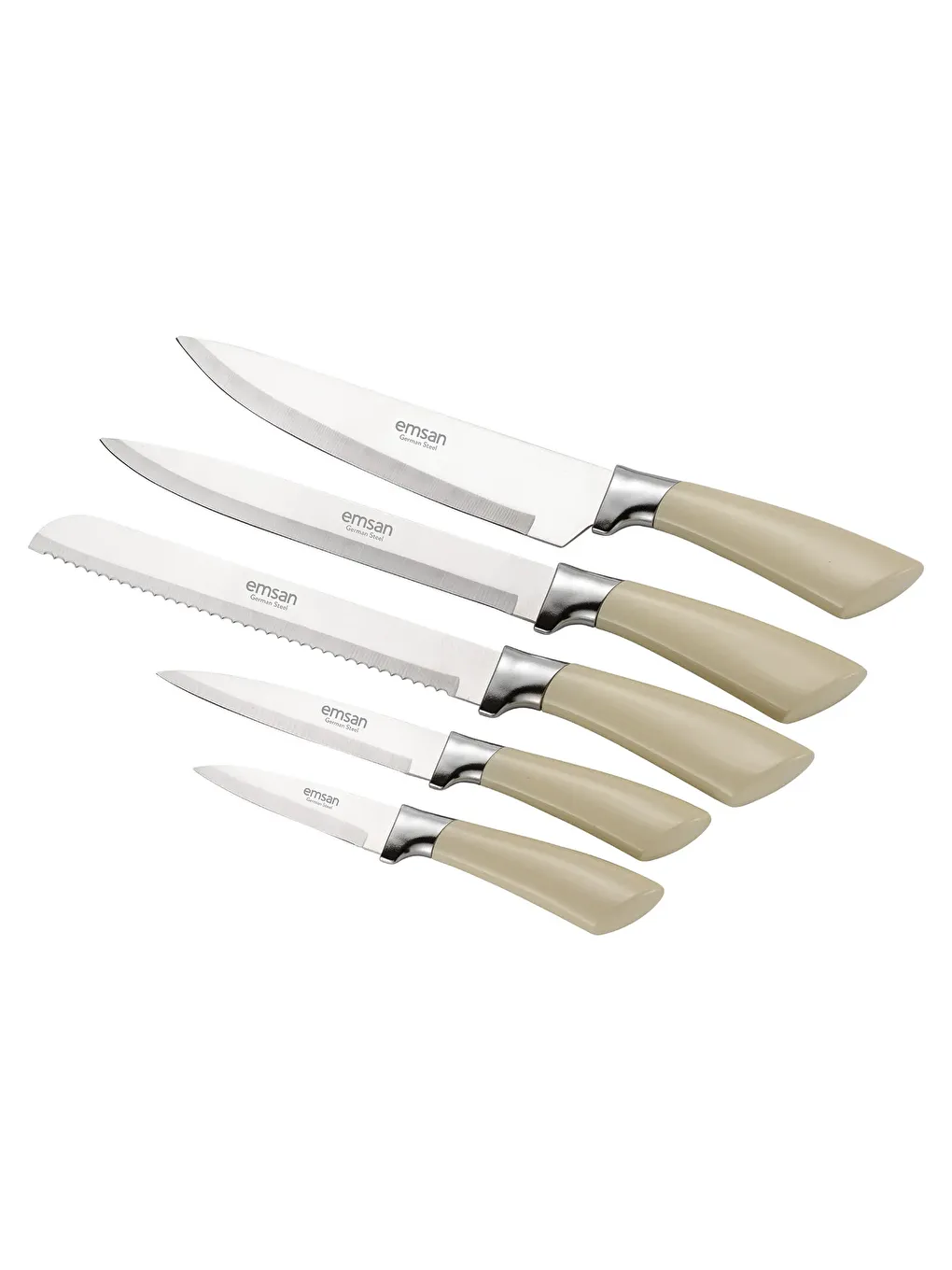 Venice 6 Parça Bıçak Seti Ekru-7