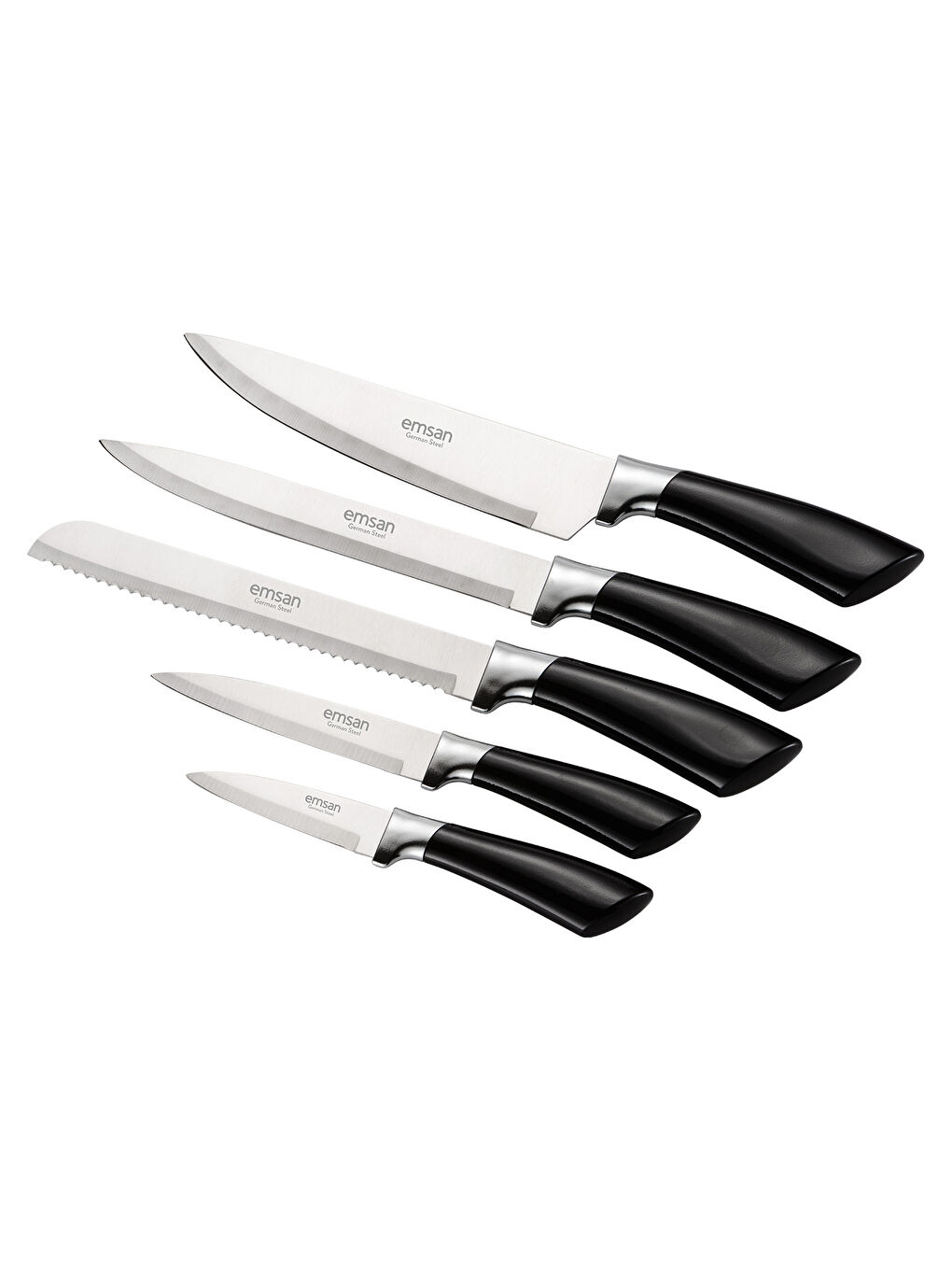 Venice 6 Parça Bıçak Seti Siyah-7