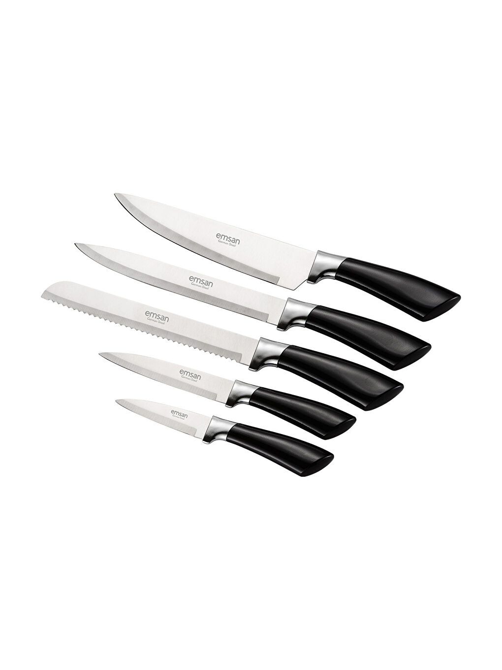 Venice 6 Parça Bıçak Seti Siyah-3