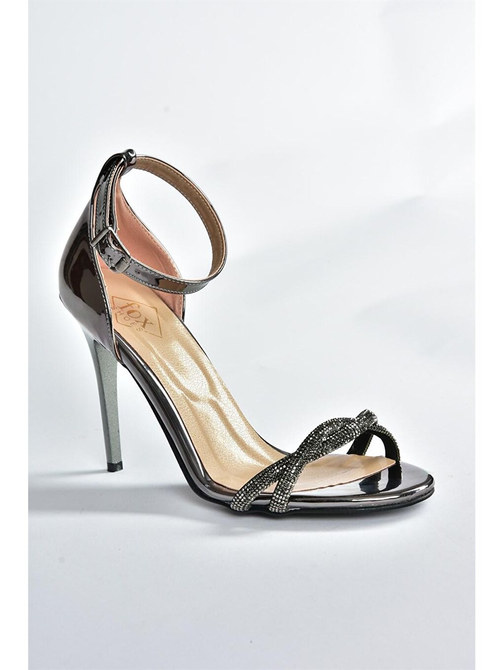 M7521213 Antrasit Kadın Topuklu Ayakkabı-3