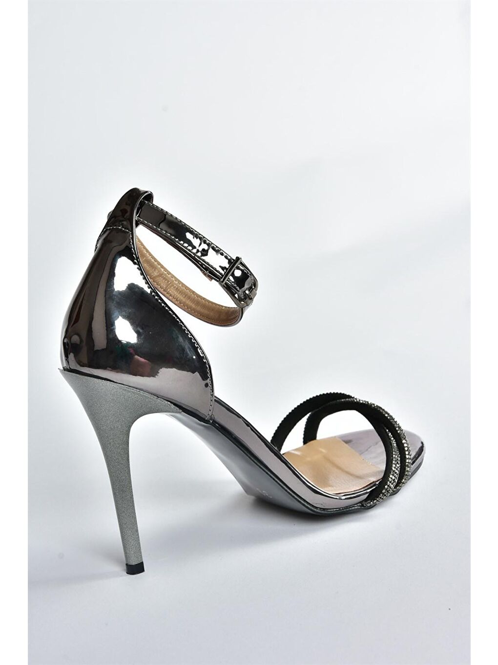 M7521213 Antrasit Kadın Topuklu Ayakkabı-5