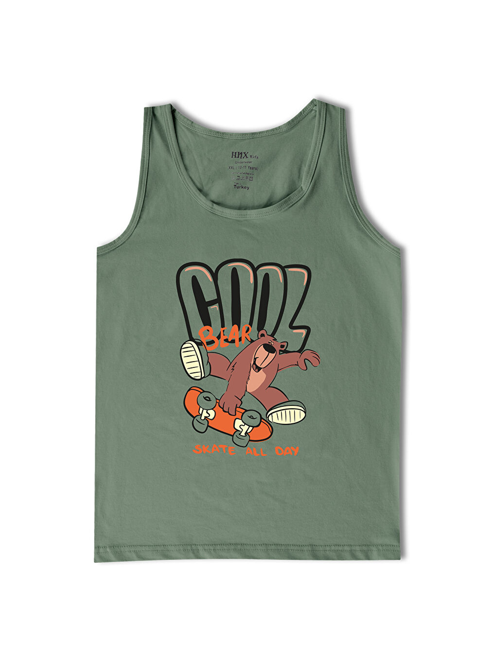 Karışık Pamuklu 6'lı Erkek Çocuk Atlet-4