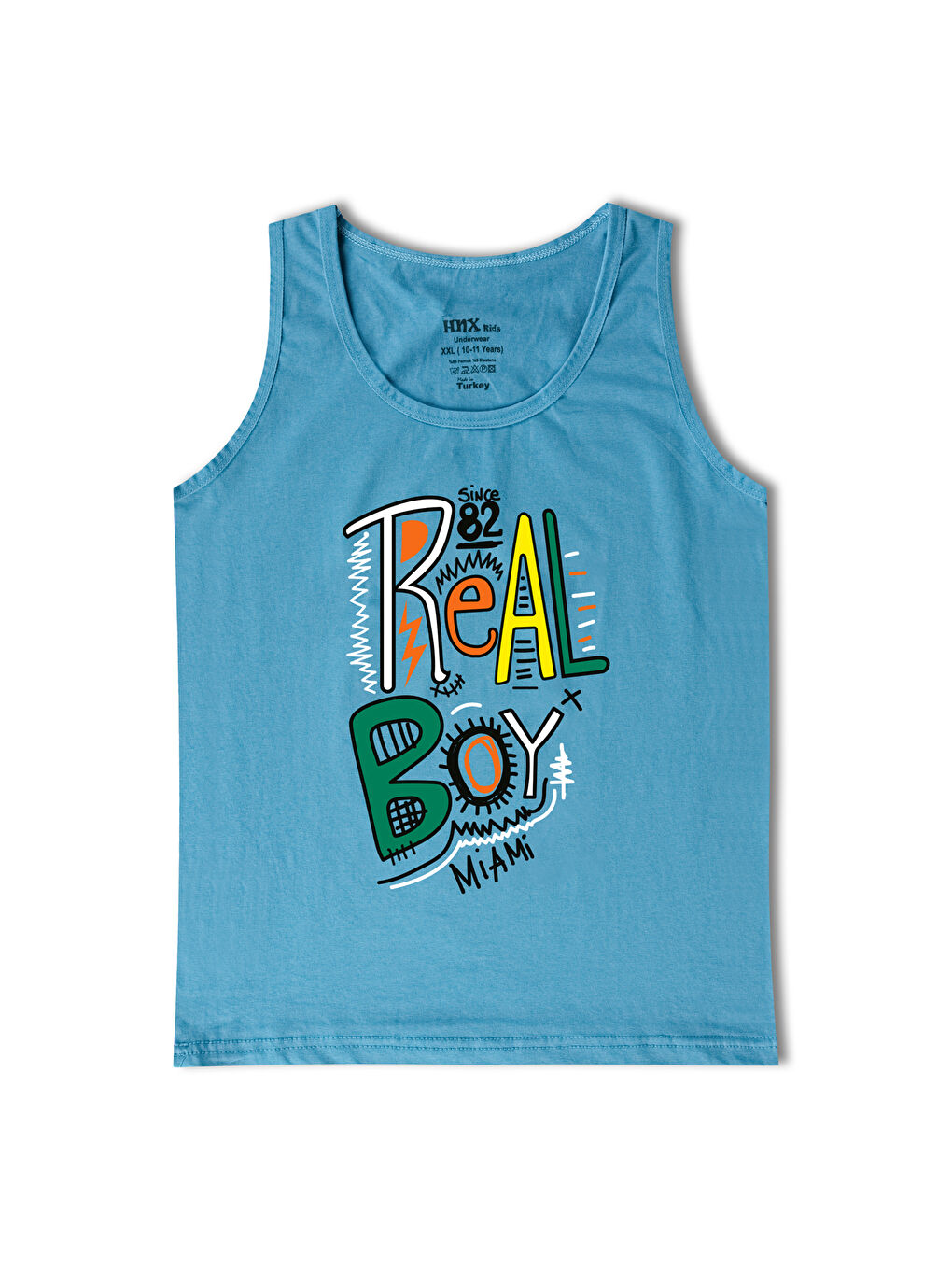 Karışık Pamuklu 6'lı Erkek Çocuk Atlet-6