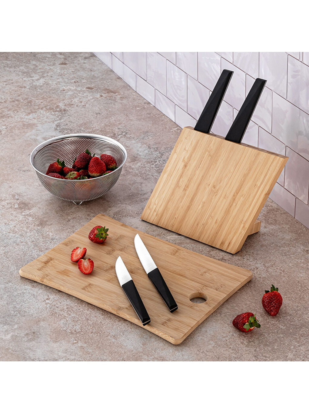 Siyah Black 5 Parça Bıçak Seti-6