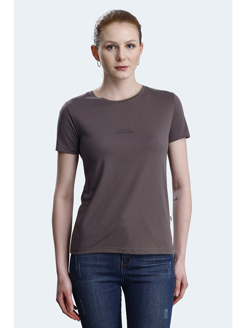 Kahverengi PAYTONS Kadın Kahve Tişört