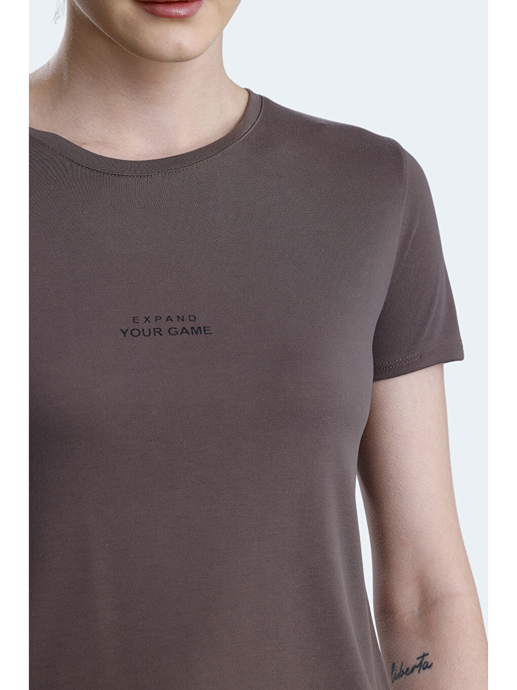 Kahverengi PAYTONS Kadın Kahve Tişört-4