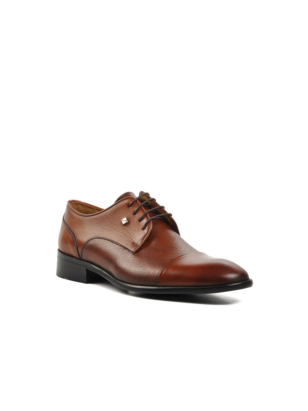 Kahverengi 9511 Taba-Lazer Hakiki Deri Erkek Klasik Ayakkabı-2