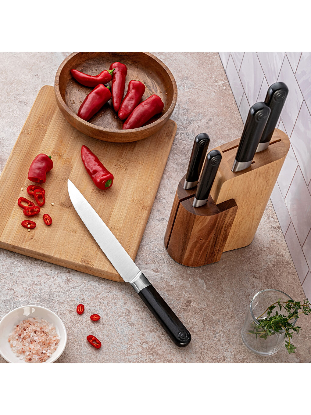 Siyah Star 6 Parça Bıçak Seti-6