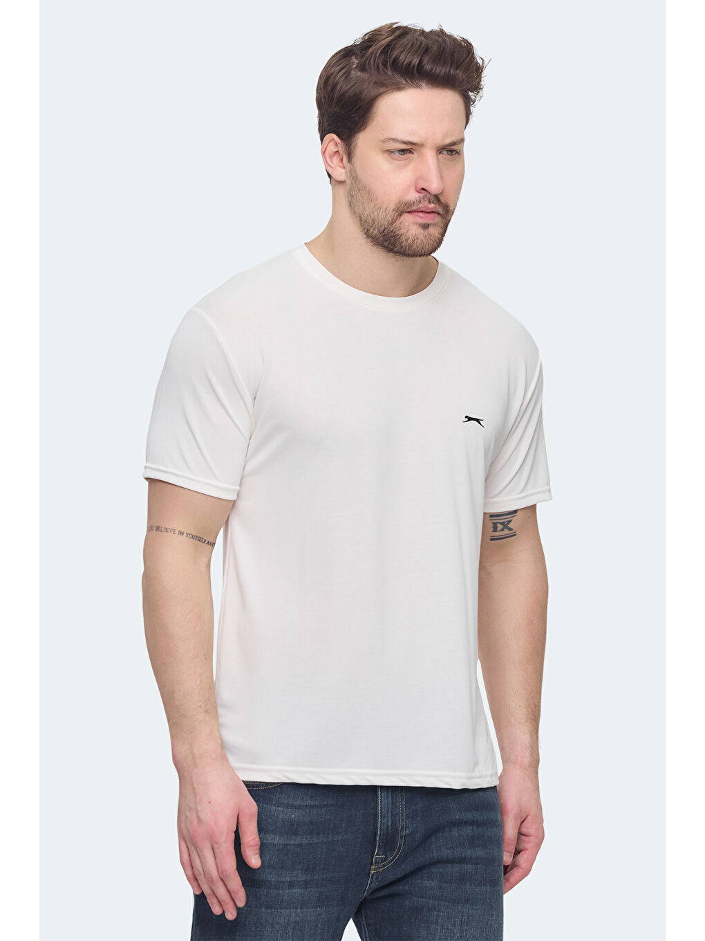 KRATER Erkek Ekru Tişört-3