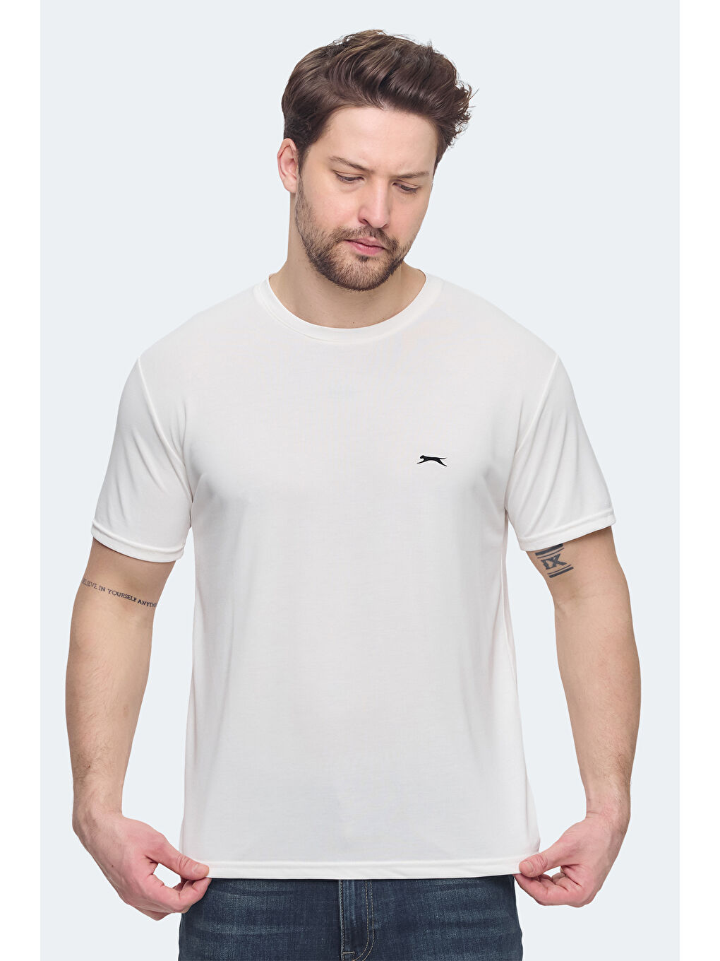 KRATER Erkek Ekru Tişört-5