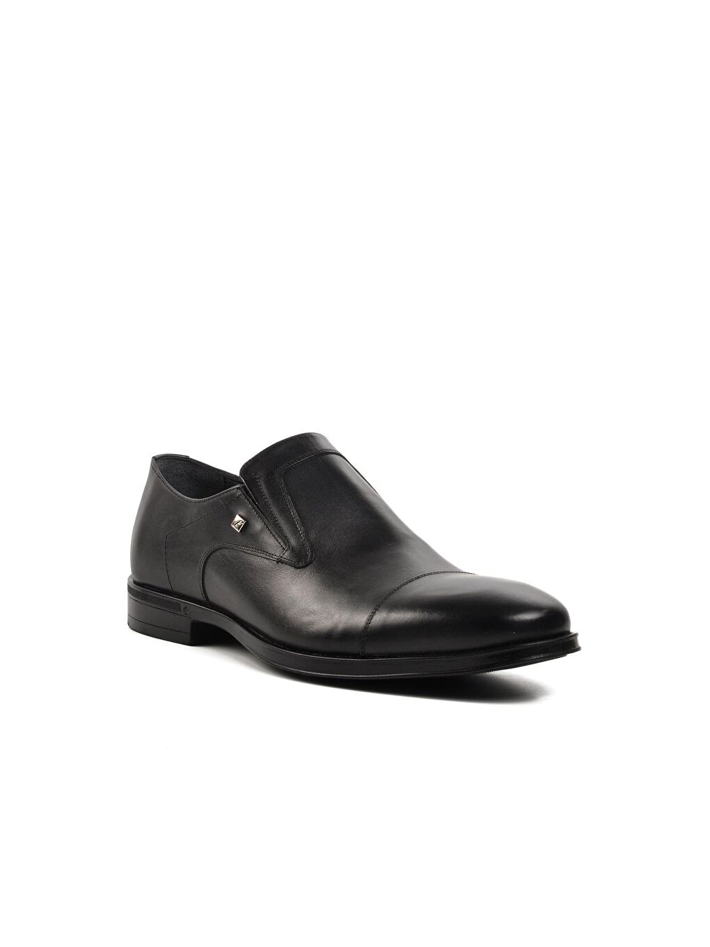 1593 Büyük Numara Siyah Deri Erkek Klasik Ayakkabı-2