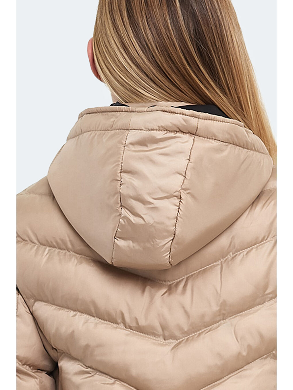 Bej GWEN Kadın Şişme Mont Vizon-6
