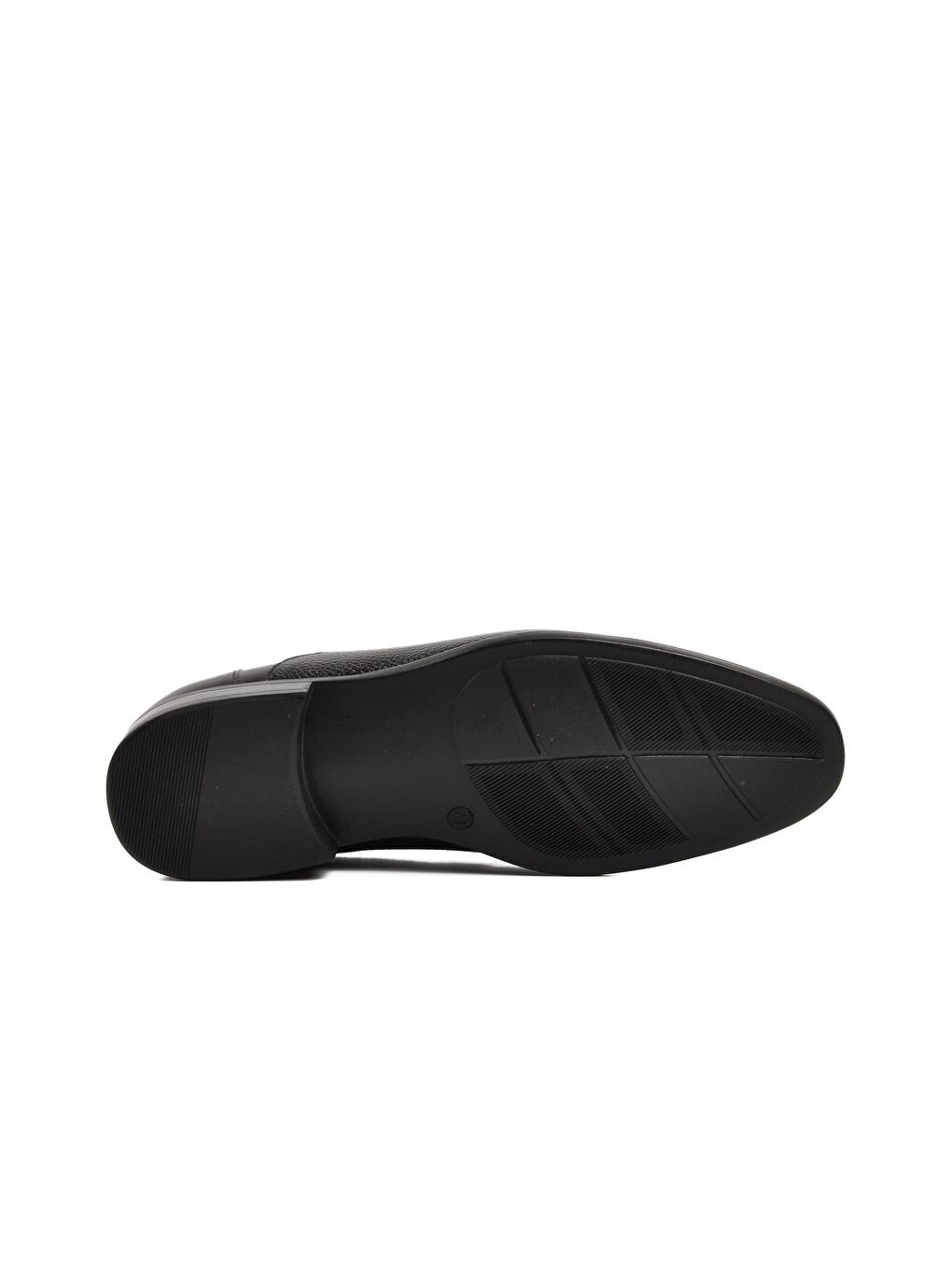 2809 Siyah Kırışık Hakiki Deri Erkek Klasik Ayakkabı-4