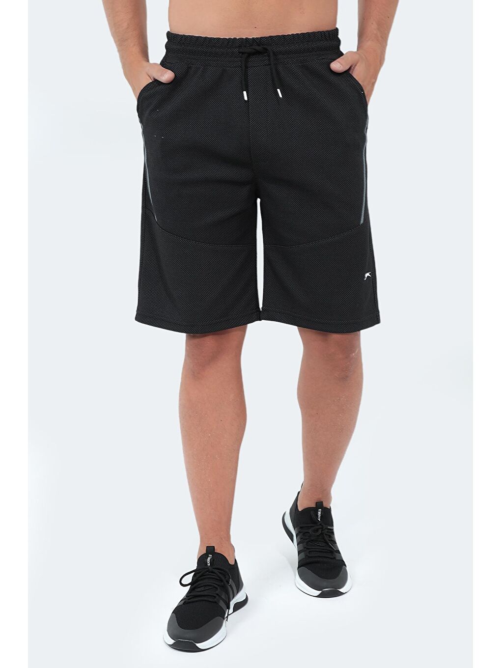 PLUTO Erkek Şort Siyah-4