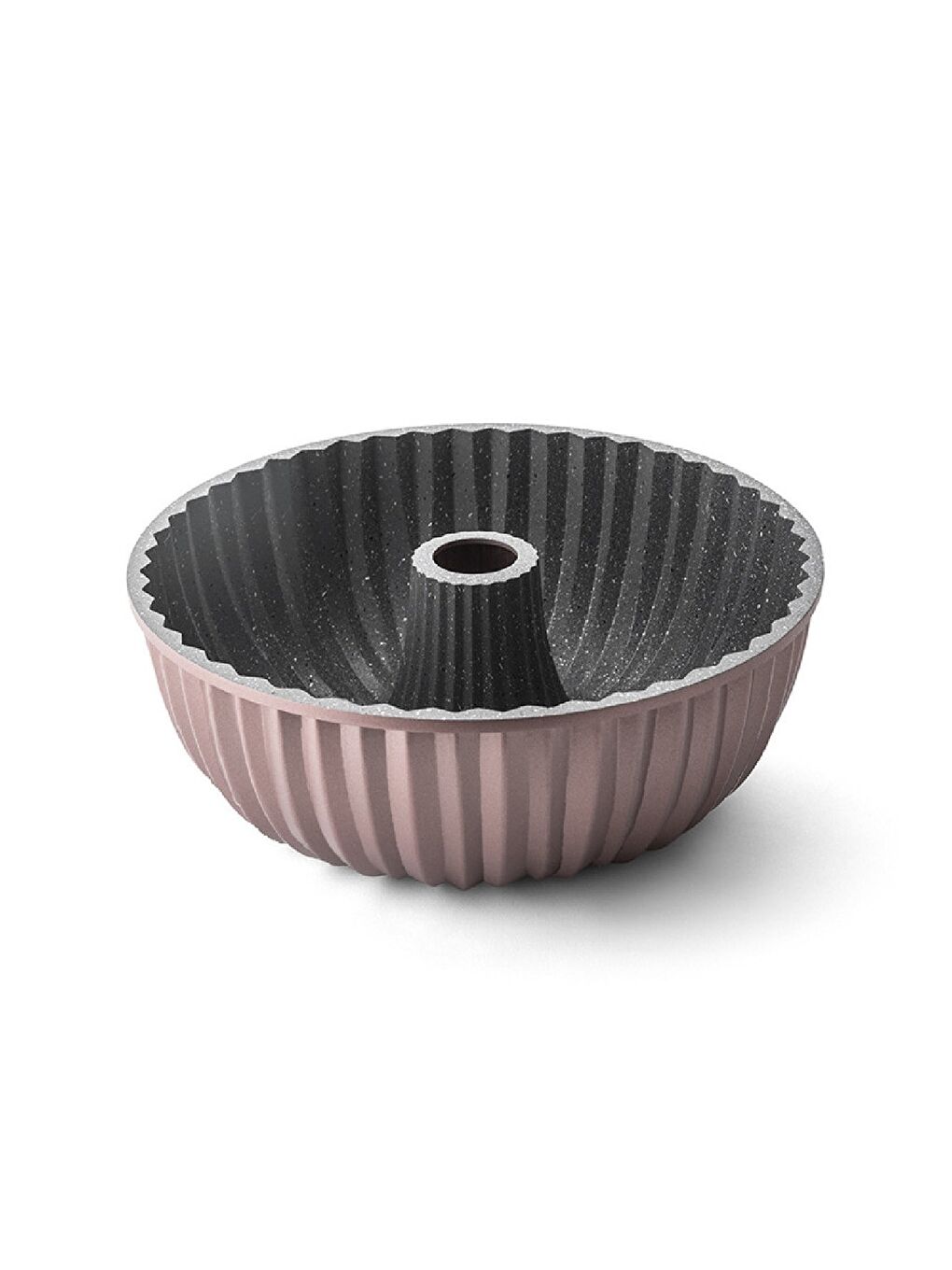 Pembe Griss Hardstone Döküm Kek Kalıbı Golden Pink 24 cm-3