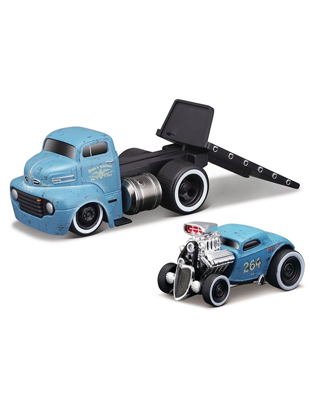 Muscle Machines Taşıyıcı ve Araç Set 1/64 01 59048